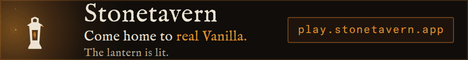 Stonetavern Vanilla World of Warcraft server with a glowing lantern and the message Come home to real Vanilla